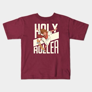 Holy Roller | Funny Skateboarding Jesus Kids T-Shirt